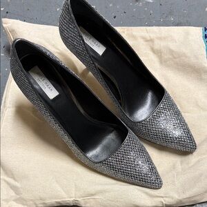 Cole Haan Sparkling Silver Heels